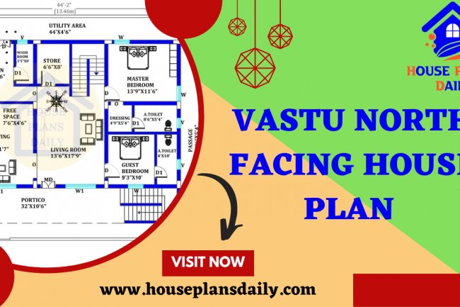 North Facing House Vastu Plan With Pooja Room In Tamil House Plan And