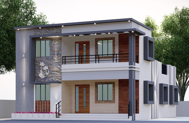 Indian House Front Color Combinations