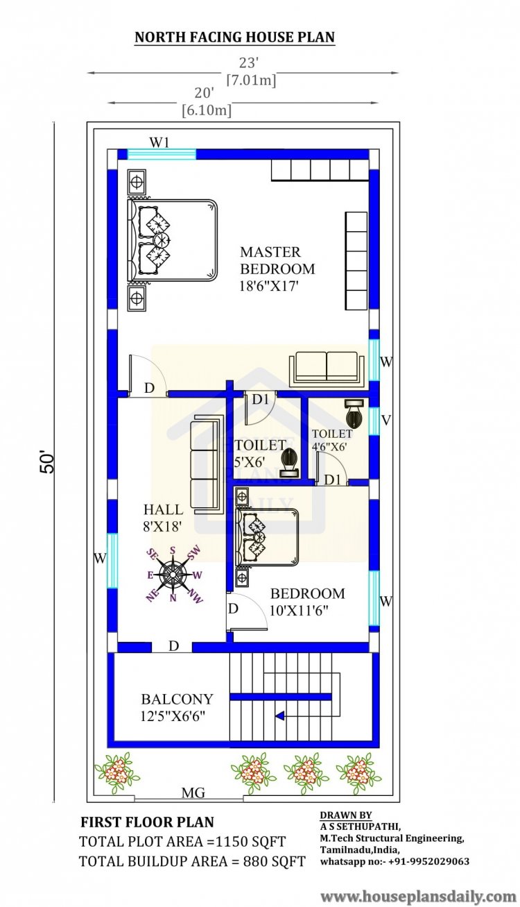 23x50 North Face House Plan House Plan And Designs PDF Books