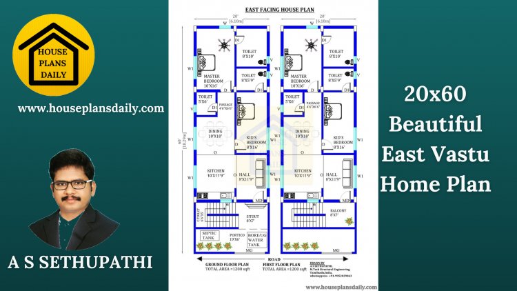 20x60 East Facing Vastu Home Plan House Plan And Designs PDF Books