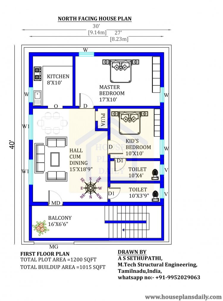 North Facing House Plans With Elevation Vrogue co