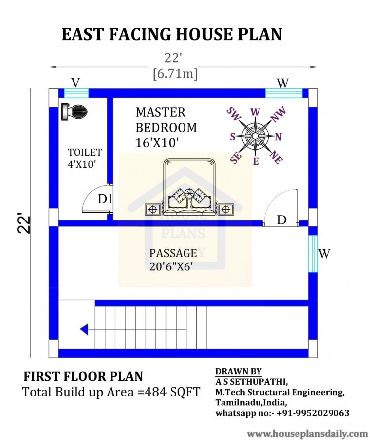 east facing floor design 