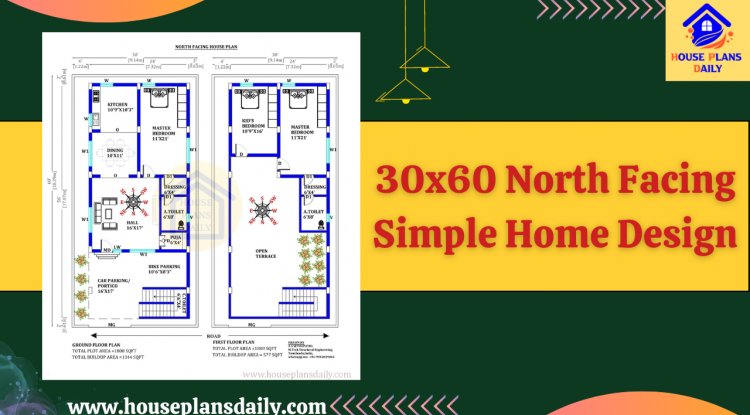 30x60 North Facing Simple Home Design | Chota Ghar Ka Design