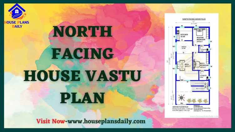 North Facing House Vastu Plan | 22x50 Ghar Ka Naksha