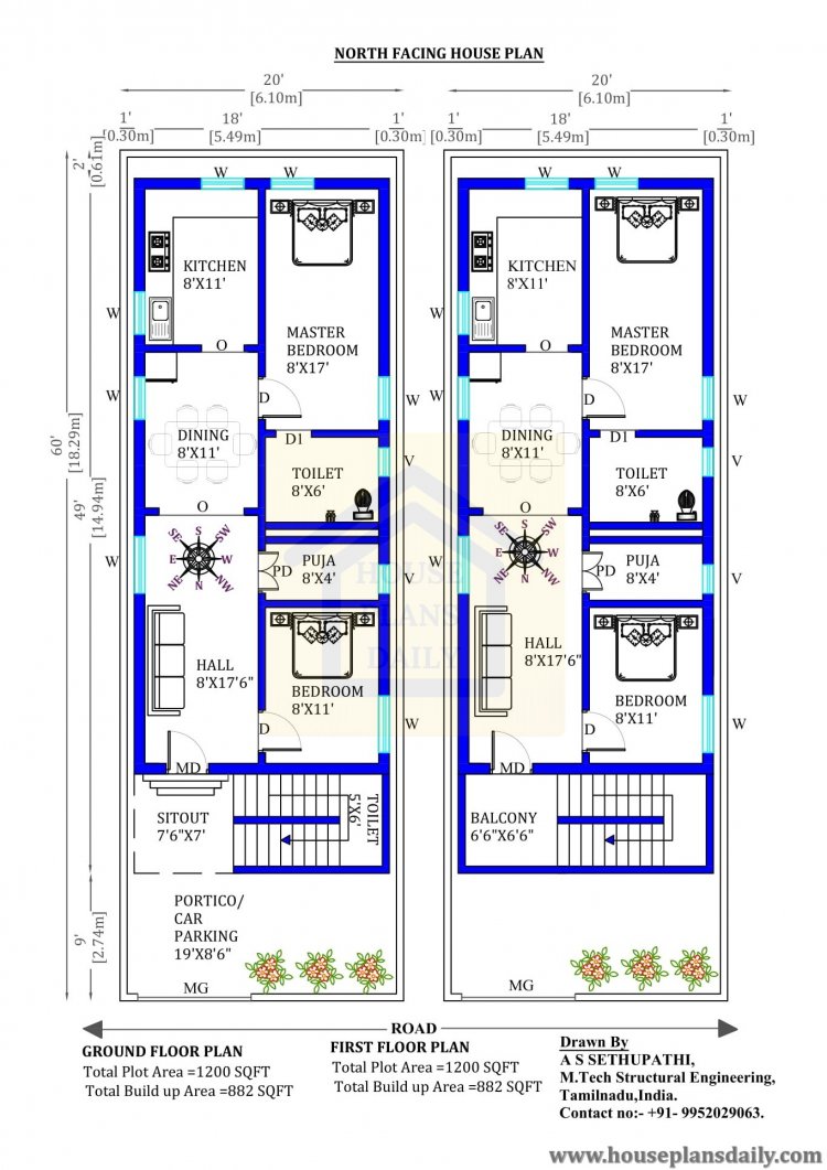 18 20X60 House Plan LesleyannCruz