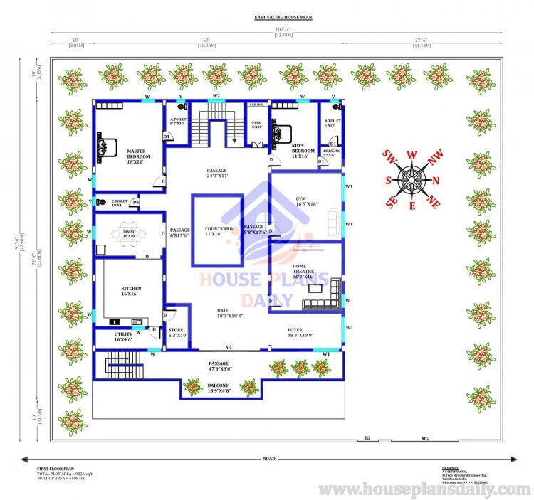 House Plans With Courtyard Courtyard House Plans Home Plans House 