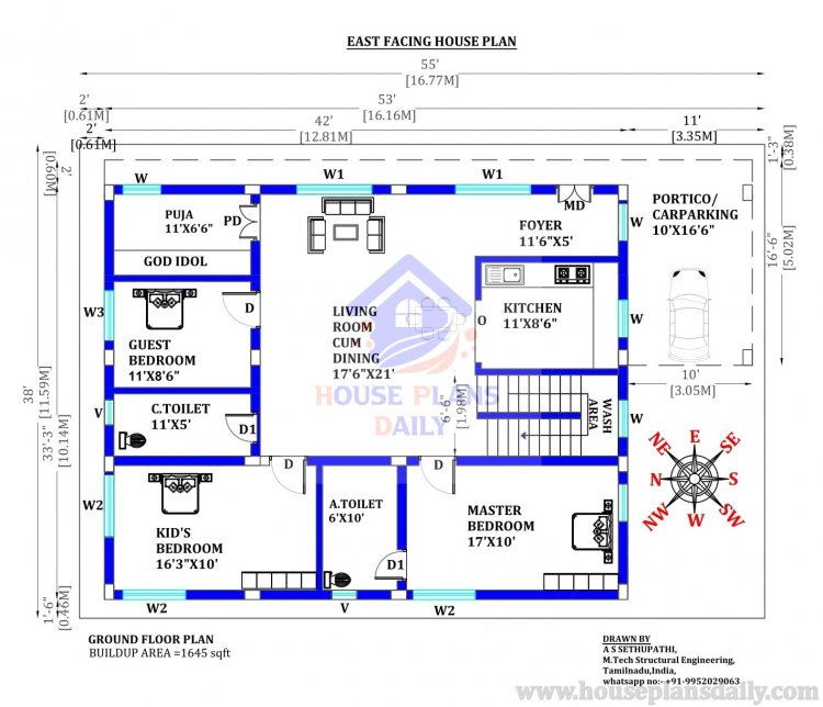 2 Bedroom Single Floor House Plans Kerala Style Floor Roma