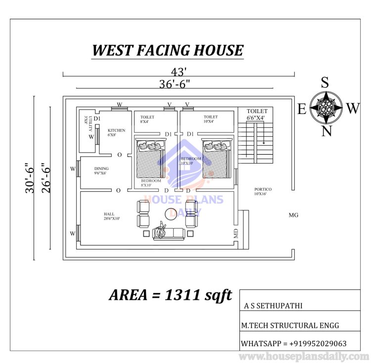 110 Various Types of West Facing Plans Book