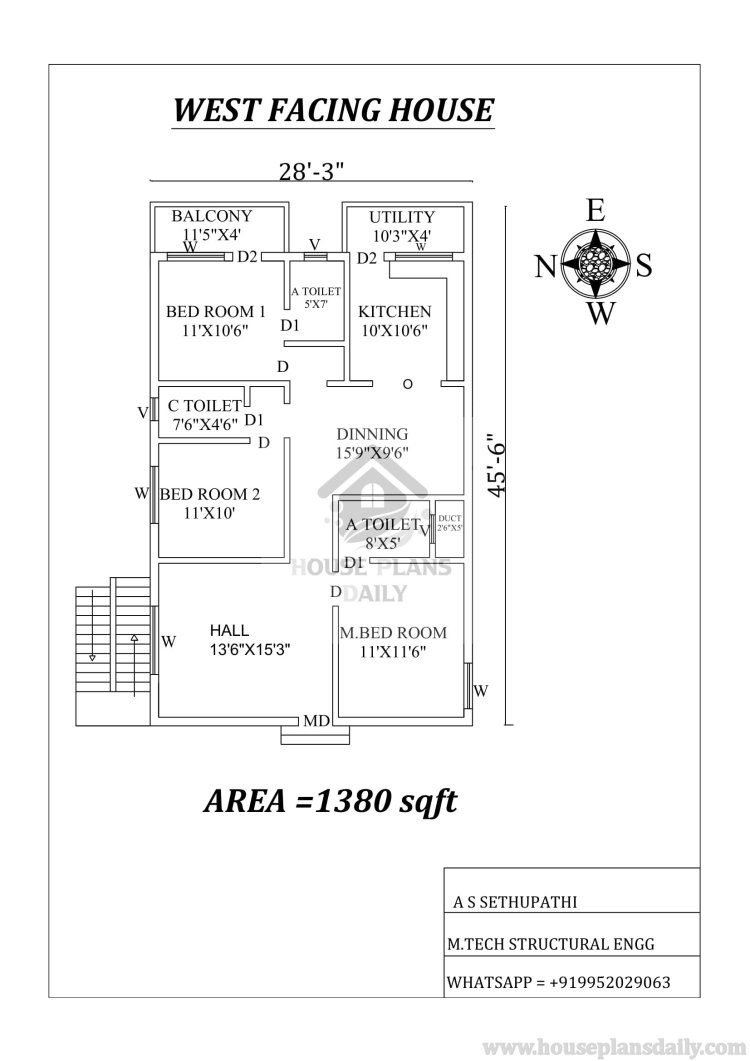 110 Various Types of West Facing Plans Book