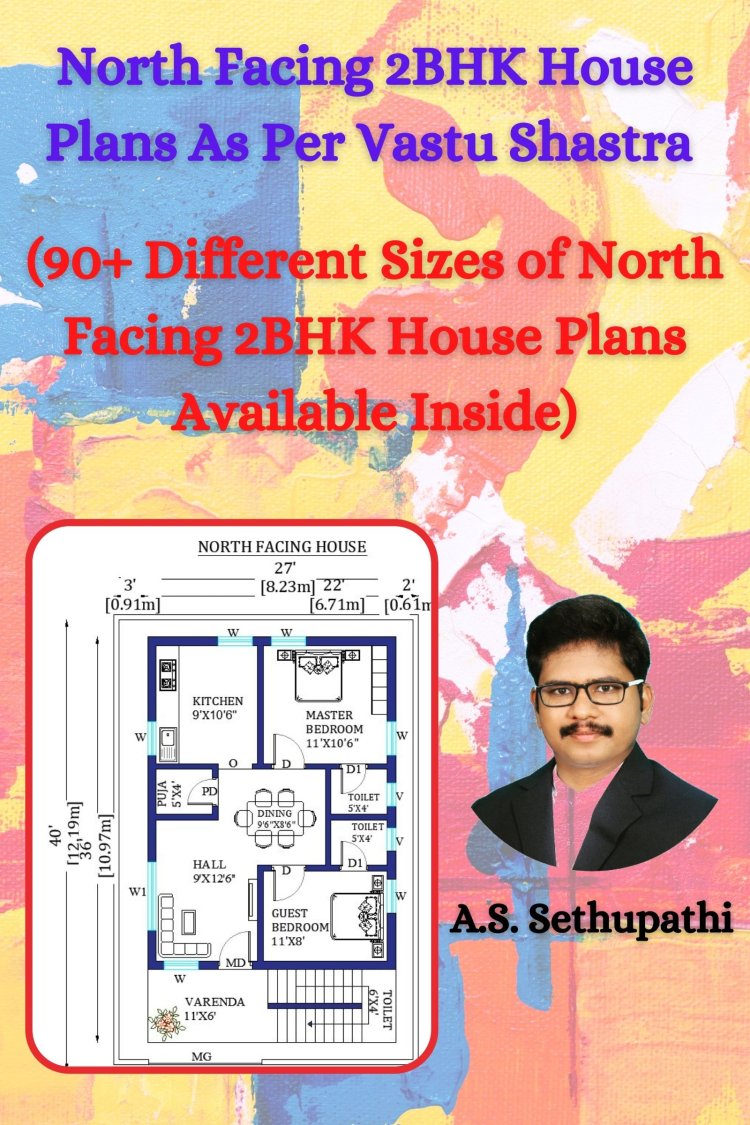 North Facing 2BHK House Plans Book  | 2BHK House