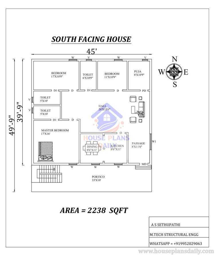 100 Different Sizes of House Plans as Per Vastu Shastra Book