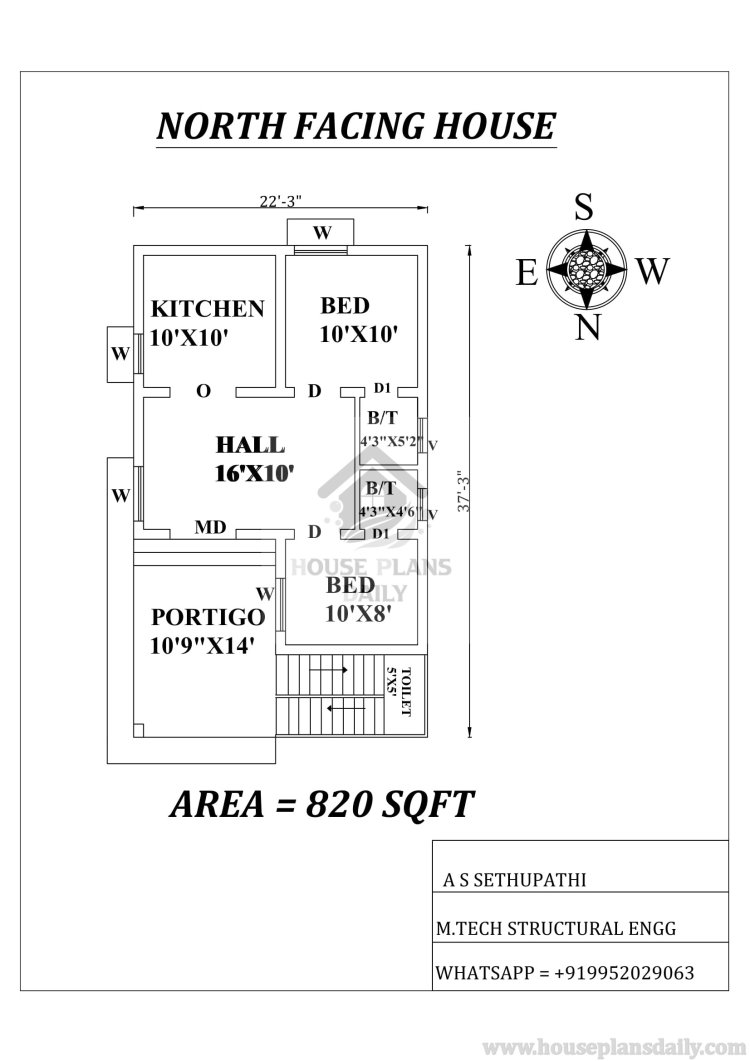 North Facing House Plans Book | North Face Home - House Plan and ...