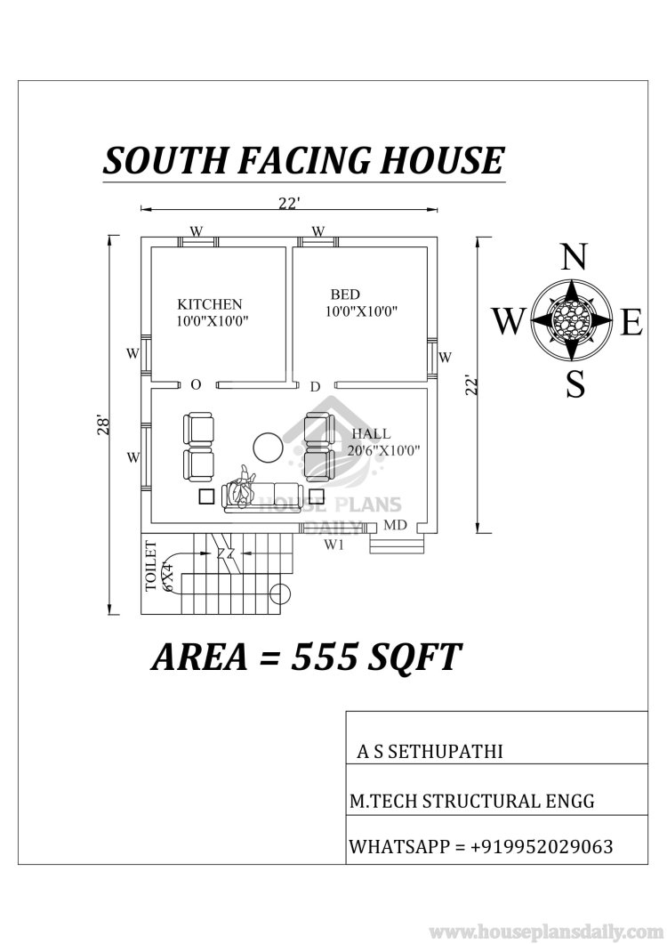 south facing house, 