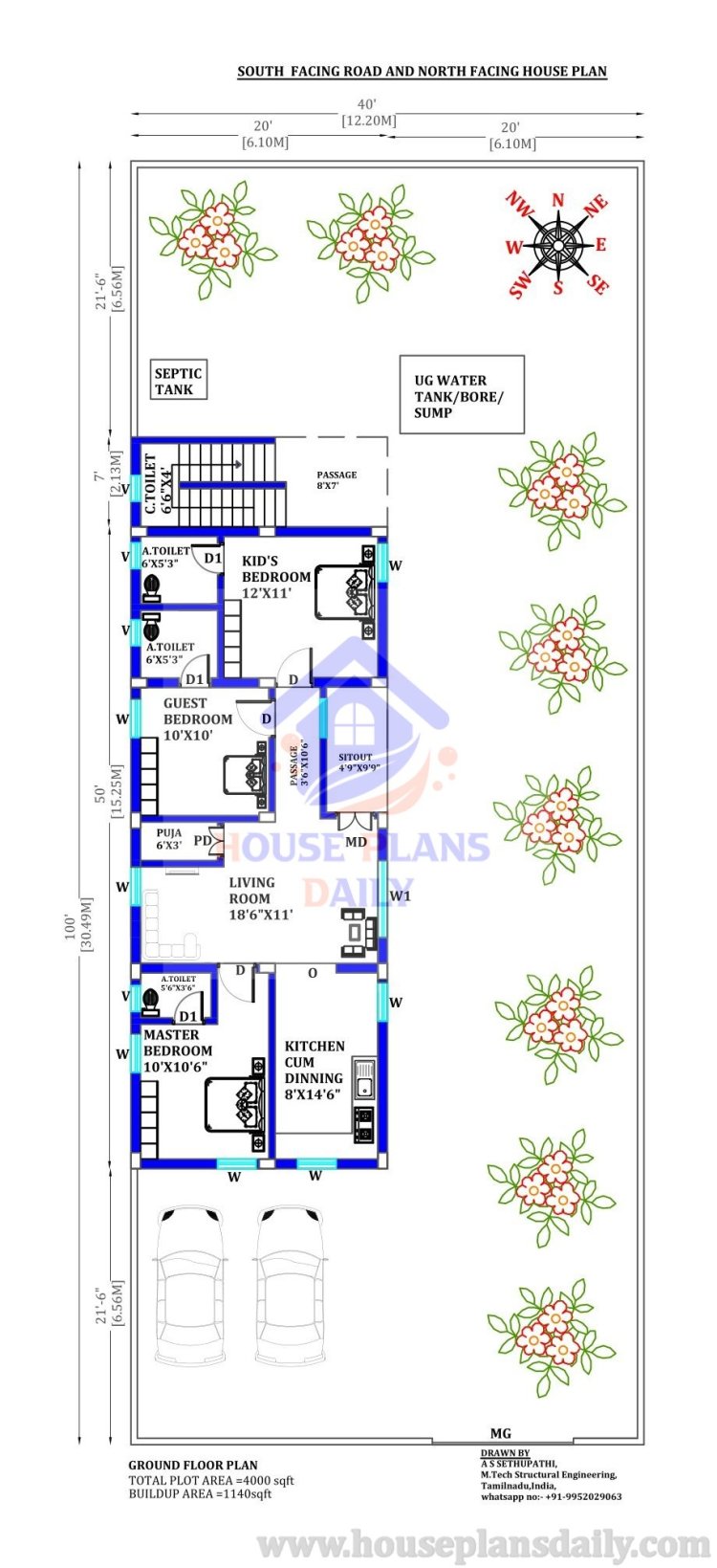 Single Floor Modern House Design | 20x57 Ghar Ka Naksha