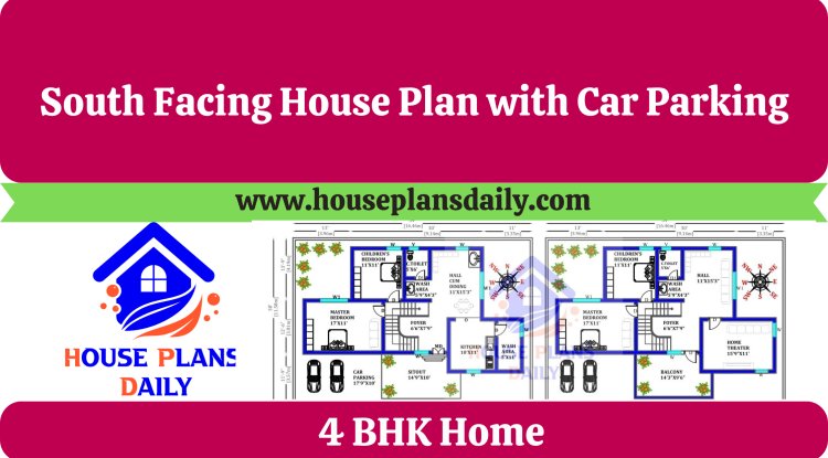 South Facing House | South Facing House Plan with Car Parking