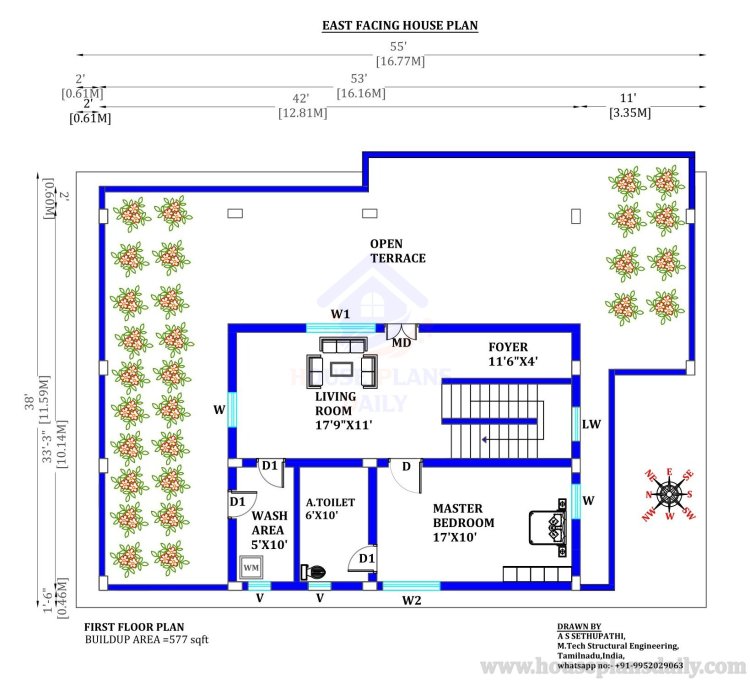 1600 Sqft House | House Electrical Wire Diagram | Plumbing Drawing