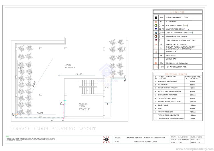 1600 Sqft House | House Electrical Wire Diagram | Plumbing Drawing