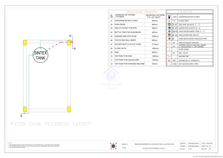 House Plumbing Drawing