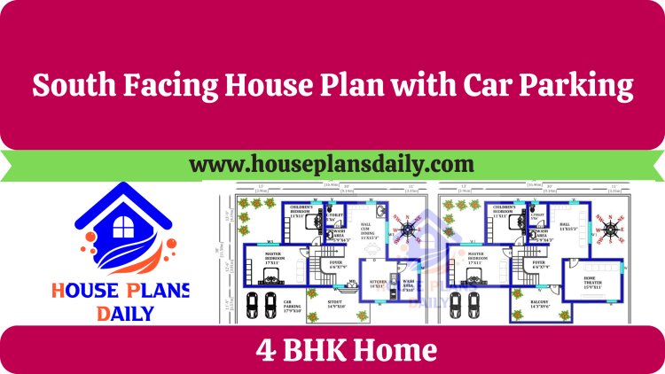 South Facing House | South Facing House Plan with Car Parking