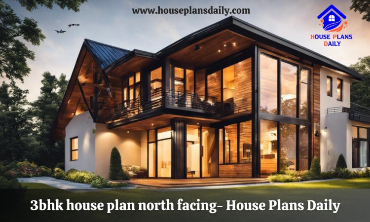 3bhk house plan north facing- House Plans Daily