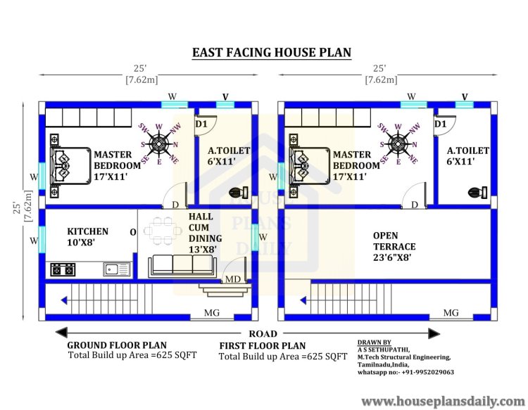 Top 20 East Facing House Floor Plans