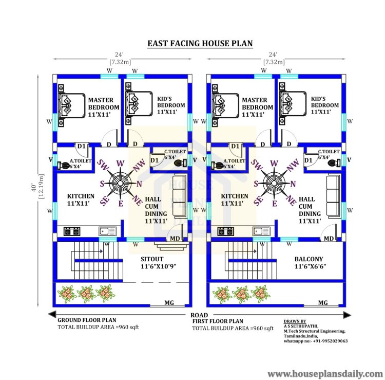 Top 20 East Facing House Floor Plans