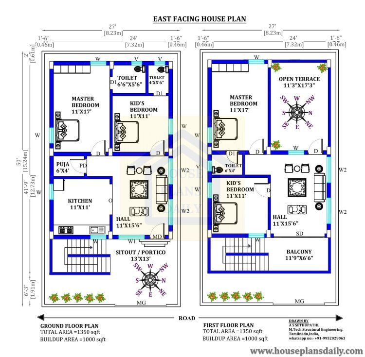 Top 20 East Facing House Floor Plans