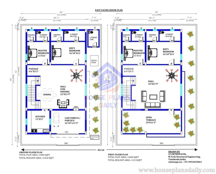 Top 20 East Facing House Floor Plans