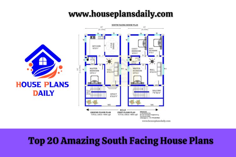 Top 20 Amazing South Facing House Plans- House Plans Daily