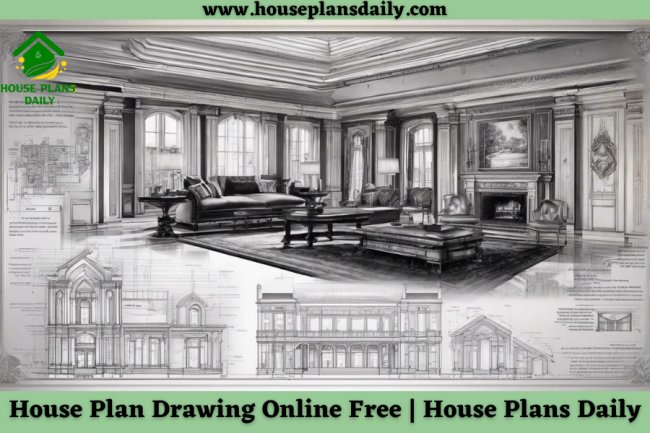 blueprint-house-plan-drawing-vector-stock