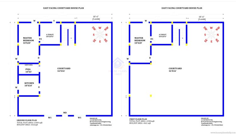 Home with a Courtyard House Plan