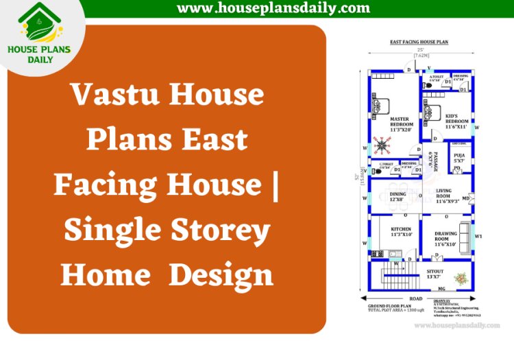 Vastu House Plans East Facing House | Single Storey Home  Design