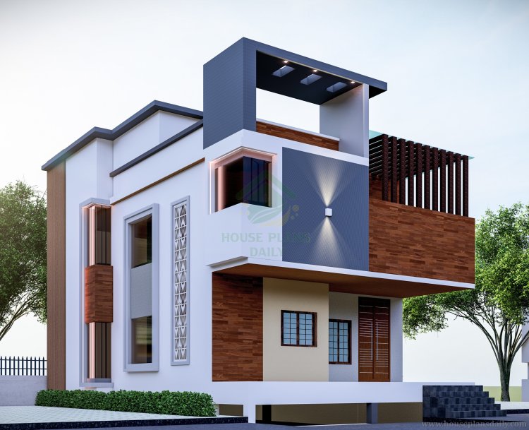 East Facing  Duplex House Plan with Elevation Design | 4100 Sqft