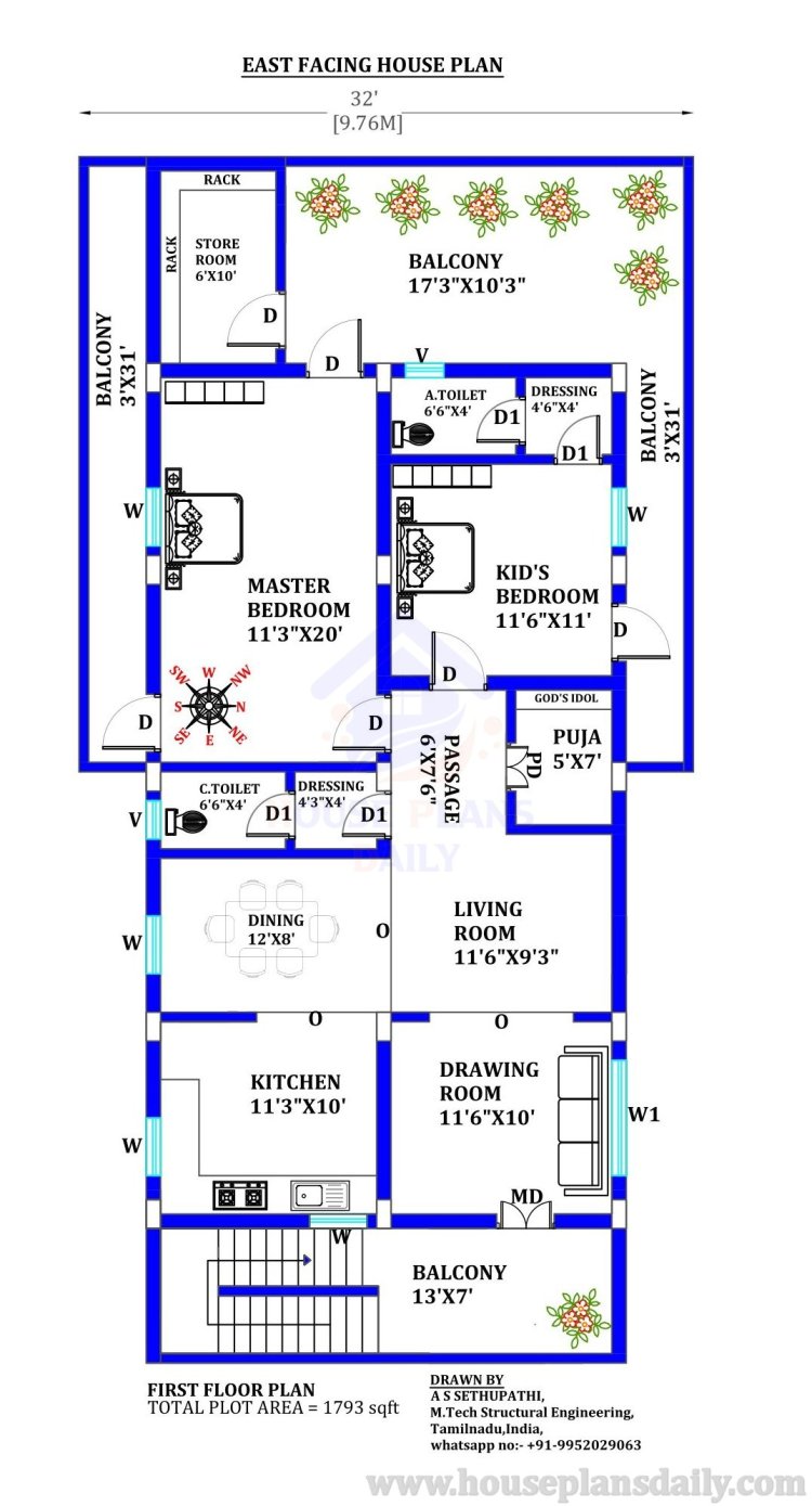 Two Story Building | Two House Plans | 1800 Sqft House Plan