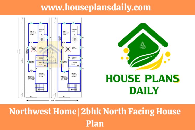 Northwest Home | 2bhk North Facing House Plan | West Home