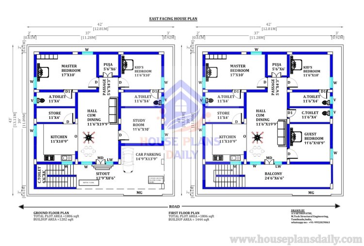 Top 36 east facing house plan with vastu