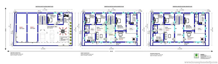 House Plan with Shop | Apartment Plan | Flat Floor Plan