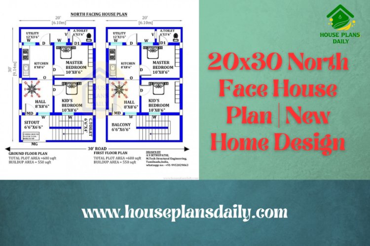 20x30 North Face House Plan|New Home Design