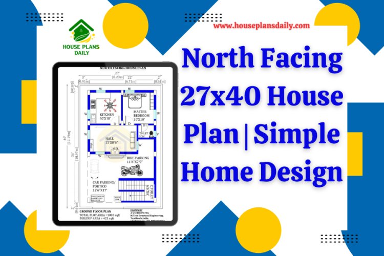 North Facing 27x40 House Plan | Simple Home Design