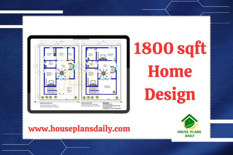 1800 sqft home design- House Plans Daily