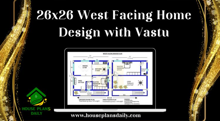 26x26 West Facing Home Design with Vastu