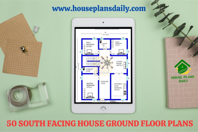 50 SOUTH FACING HOUSE GROUND FLOOR PLANS