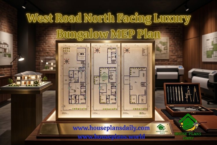 West Road North Facing Luxury Bungalow MEP Plan